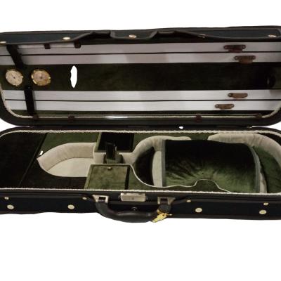 China Best Selling Quality Waterproof Wooden Square Violin Case For Violin 4/4 3/4 1/2 1/4 for sale