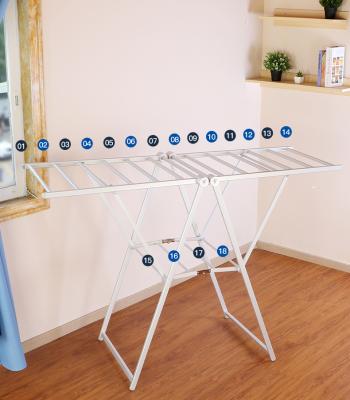 China Durable 2 Layers Indoor And Outdoor Use Multifunction Folding Clothes Airer Cloth Dryer Garment Towel Drying Rack for sale