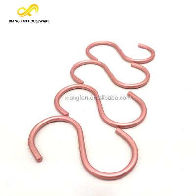 China High Quality Heavy Duty Durable S Hooks Aluminum Alloy (Silver) S Shaped Hooks Matte S Hooks for sale