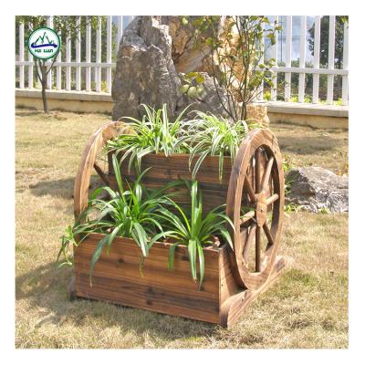 China Waterproof Cheap Two Layers Trolley Pots Garden Pots And Planters For Sale for sale