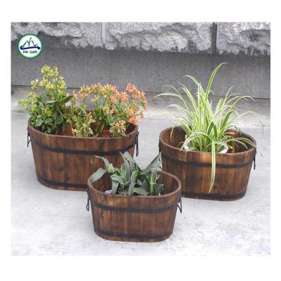 China Wooden Primrose Kitchen and Garden Herb Planter Flower Pot for Botany for sale