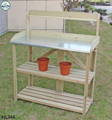 China Waterproof Hot Sale Outdoor Wooden Potting Tables Working Tables for sale