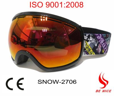 China 2013 gafas de encargo del embarque de la nieve de las gafas del esquí de la nieve del logotipo del nuevo diseño con el CE, certificado del FDA en venta