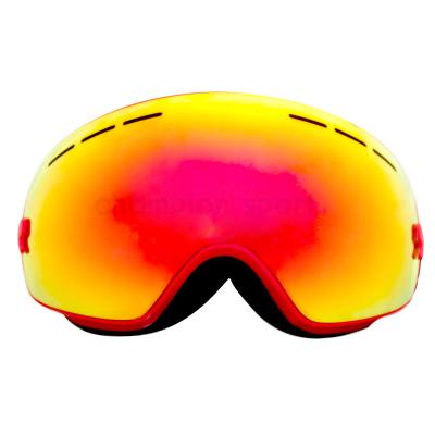 China Rasguño anti de la lente de Brown Revo de la nieve de las gafas rojas del embarque para los adultos en venta