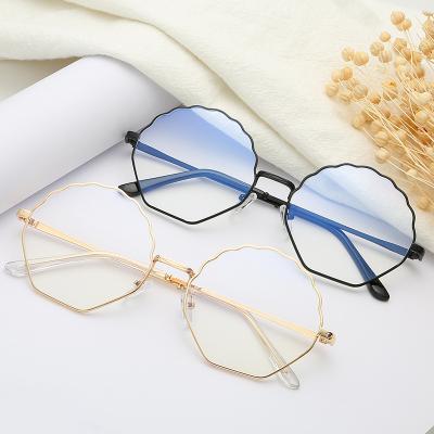 China Anti-blue Light Wave Glasses Daily High Quality Retro Metal Daily Computer for sale