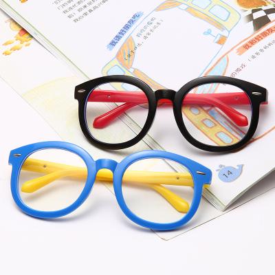 China daily & Safety Fashion Arrow Child Round Frame Anti Blue Light Glasses For Kids for sale