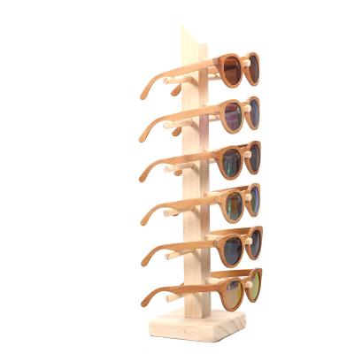 China High-Grade Solid Wood Glasses Show Stand All-Wood Sunglasses and Sunglasses Show Stand for sale