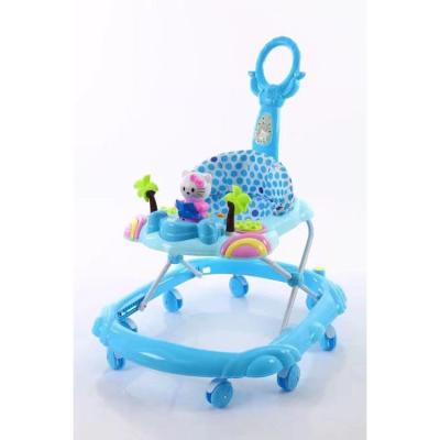 China Factory Wholesale Eco-friendly Round Baby Walker Simple Baby Walker With Music 360 Degree Rotation for sale