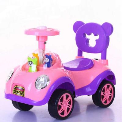 China Music Steering Wheel Hebei Factory Plastic Cheap Children Swing Car New Model Baby Swing Children's Twist Car for sale