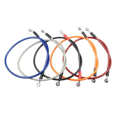 China Braided Stainless Steel PTFE/Nylon and SUS304 Wire Motorcycle Scooter Front Hydraulic Disc Brake Hose Line for sale