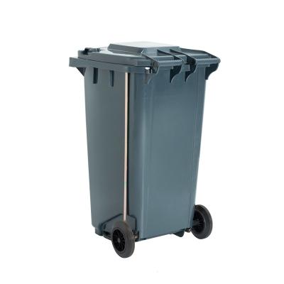 China Factory direct supply popular item cheap plastic 240L large trash can with wheels for sale