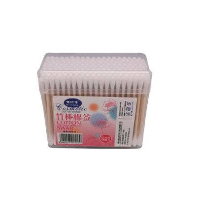 China Cotton Swab Factory Direct Wholesale Non-pollution Portable Disposable 100% Cotton Swab for sale