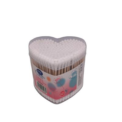 China Cotton Pad Factory Supply Good Price Organic Bamboo Heart Shaped 100% Cotton Pad for sale