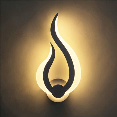 China Modern Zhongshan PVC Flame Corridor Wall Light Modern Wall Lamp Decoration Acrylic Corridor Light for sale