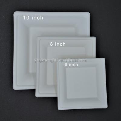 China Bagasse Party Disposable Serving Disposable Dishes Plates Biodegradable Paper Plate for sale