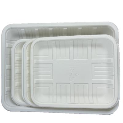 China Hot Sale Microwavable China Made Safety Convenient Disposable Cornstarch Tray for sale