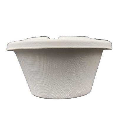 China Compostable Round Lid Round Compostable Food Bowl Curve Lid Sugarcane Bowl Dome Lid Tableware for sale