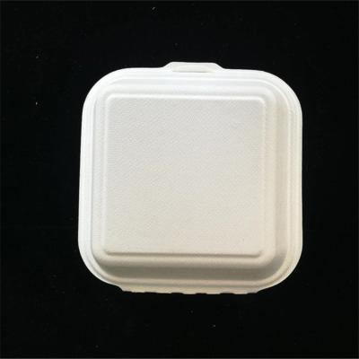 China Biodegradable Hot Food Paper Boxes Biodegradable Paper Pulp Fast Food Container For Wrap for sale