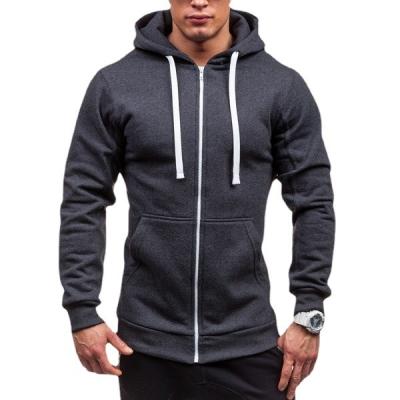 China OEM Anti-Wrinkle Vintage Slight Front Pockets Plus Size Men's Hooded Hoodies Sweatshirt Oversized Full Design Custom Zipper Wholesale for sale