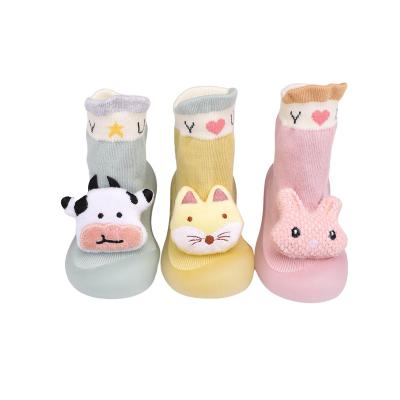 China 2022 Wholesale Autumn New Children's Tide Cartoon Socks Baby Walking Shoes Cute Soft Breathable Single Indoor Doll Shoes for sale