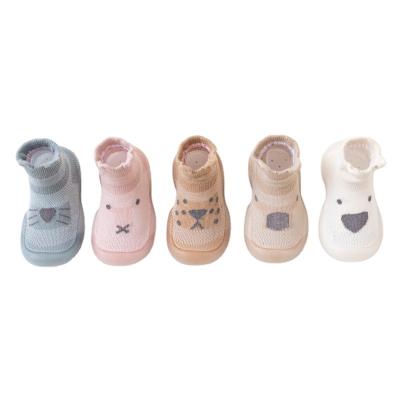 China 2022 Breathable Cartoon Baby Bumps Rubber Soles Autumn Baby Toddler Indoor Kids Anti Slip Bumps Shoes for sale