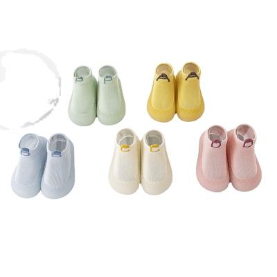 China Breathable New Design Fashion Socks Rubber Soft Shoes Kids Socks Baby Shoes for sale