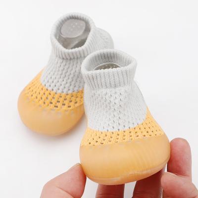 China Breathable Summer New Large Mesh Breathable Children Knit Booties Soft Sole Breathable Shoes Baby Toddler Shoes Color Toddler Room for sale