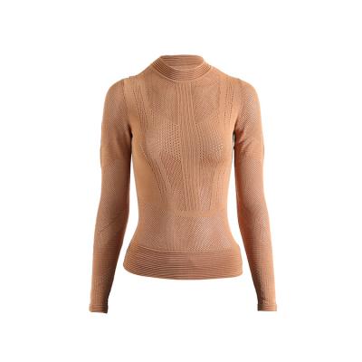 China Popular Women's Plus Size Anti-UV Patterned Knitted Round Collar Women's Sexy Loose Sweater for sale