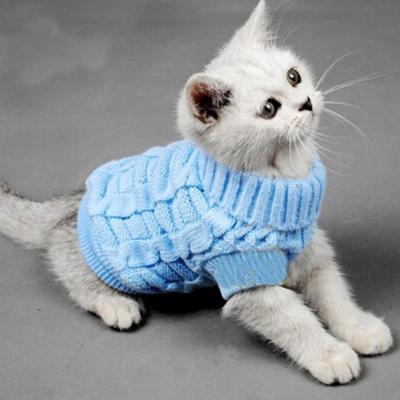 China Sustainable Pet Cat Sweater Kitted Clothes for Small Cats Dogs, Turtle Neck Cat Clothes Sweater Soft Warm, Fit Kitty, Chihuahua, Teddy, Poodle for sale