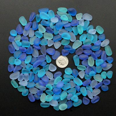 China High Quality Bulk Aqua Blue Wholesale Cobalt Glass Beach Sea Spell Turquoise Jewelry Cyan Use for sale