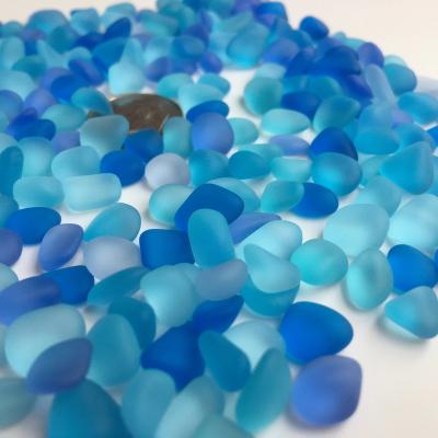 China CLASSIC Aqua Glass Wholesale Blue Turquoise Cobalt Bulk Lot Sea Beach Tiny Pieces for sale