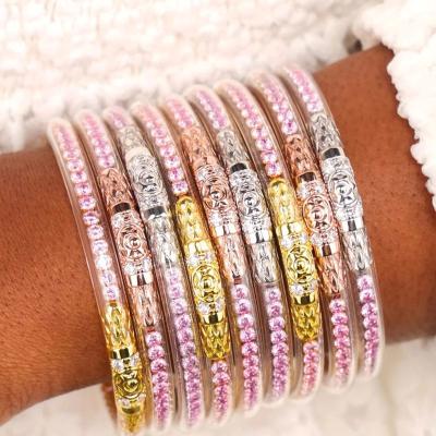 China 3 Kings Bless Thailand Temple Monk Crystal Kumali Kumlai Buddhist Bangles Mantra Bracelet for sale