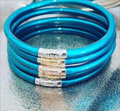 China CLASSIC Silent Lightweight Waterproof Handmade Serenity Prayer Navy Bracelets for sale