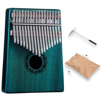 China Wholesale Hluru Kalimba17 Keys Musical Instruments Kalimba Thumb Mahogany Piano With Pickup Kg for sale