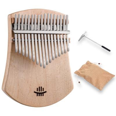 China Hluru Kalimba 17 Inch Piano Kalimba Musical Instrument Body Main KA Wholesale Maple Wood for sale