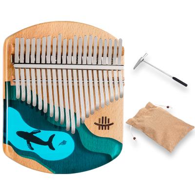 China Musical Instrument Hluru Wholesale Kalimba 17/21 Keys Inch Piano With Pickup KW for sale