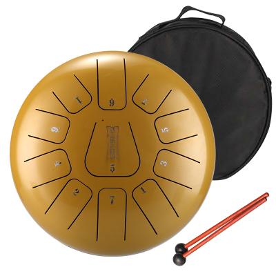 China Carbon Steel Steel Hluru Musical Instruments Tongue Drums Kit 11 Note 12 Inch Drumset THF11-12 for sale