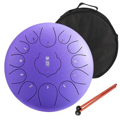 China Toy Hluru Lotus Steel Tongue Drum Musical Instruments 13 Educational Note 12-Inch Drumset THD13 for sale