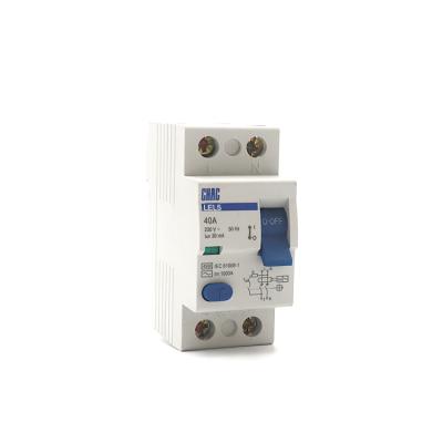 China RCCB Model LEL5 Y30 Type 4P 2P 20A 63Amp 100mA Residual Earth Leakage Protection Residual Current Circuit Breaker ELCB LEL5 for sale