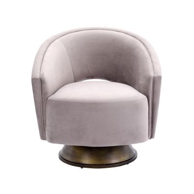 China Warmly Living Room Velvet Armchair Soft Stainless Steel Accent Chair Home Furniture for sale