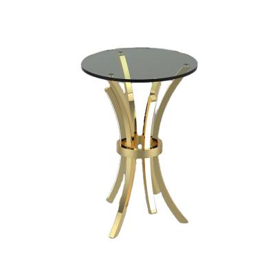 China With LED Customized combination of side center table hallway console table furniture stainless steel square tables for sale