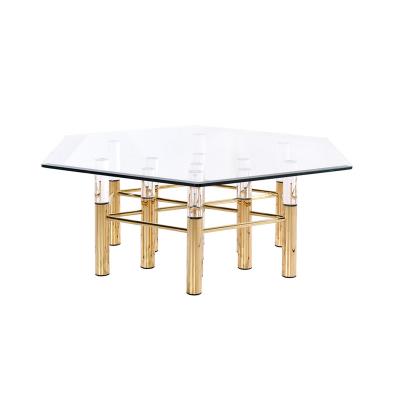 China Modern Round Stainless Steel Coffee Tables Living Room Sofa Corner Coffee Table for sale