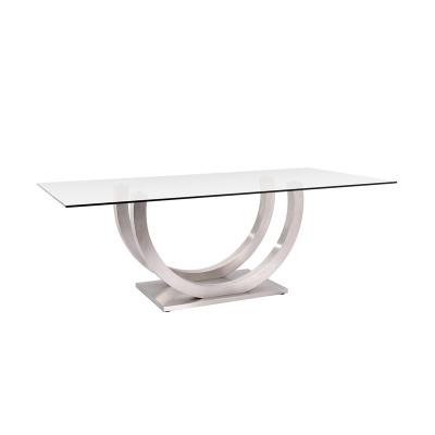 China Manufacturer-Supplier Supply Stainless Steel Coffee Tables For Home One Year Warranty Glass Side Table for sale