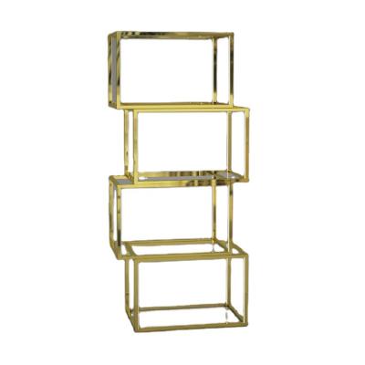 China Manufacturer-supplier convertible factory price modern high polish stainless steel kids bookshelf for office or home for sale