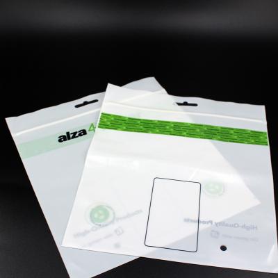 China Disposable Compostable Bag For Electronic Carry Bag Bio Eco-Friendly Packaging Disposable Zipper Sealable Bag for sale