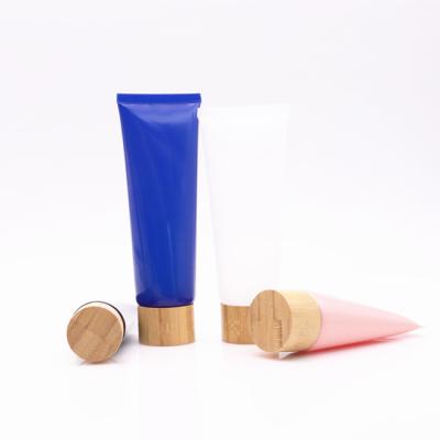 China Cosmetic Factory Price 150ML Customized Plastic Packaging Plastic Tube Shiny Red Black Cosmetic Tube for sale