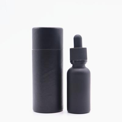 China Custom Black Glass Dropper Bottle 5ml 10ml 20ml 30ml 50ml Essential Oil Cosmetic Glass Dropper Bottle for sale