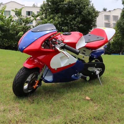 China Mini Moto Factory Directly Supply 49cc 50cc 2 Racing Airl Pocket High Quality Racing Cooling Bike For Kids DB-001 for sale