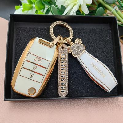 China Waterproof/no Dust 3 Button Key Cover Case For Car Key TPU Skin Protector For KIA for sale