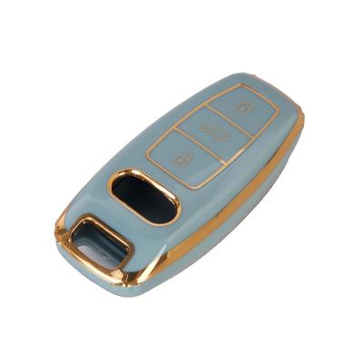 China Waterproof/no dust classic style hot selling no dust car key cover case key FOB bag for Audi Cars for sale